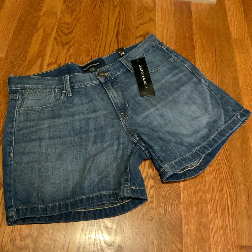 Shorts Blue Jean George and Martha New with Tags Size 35 #W4